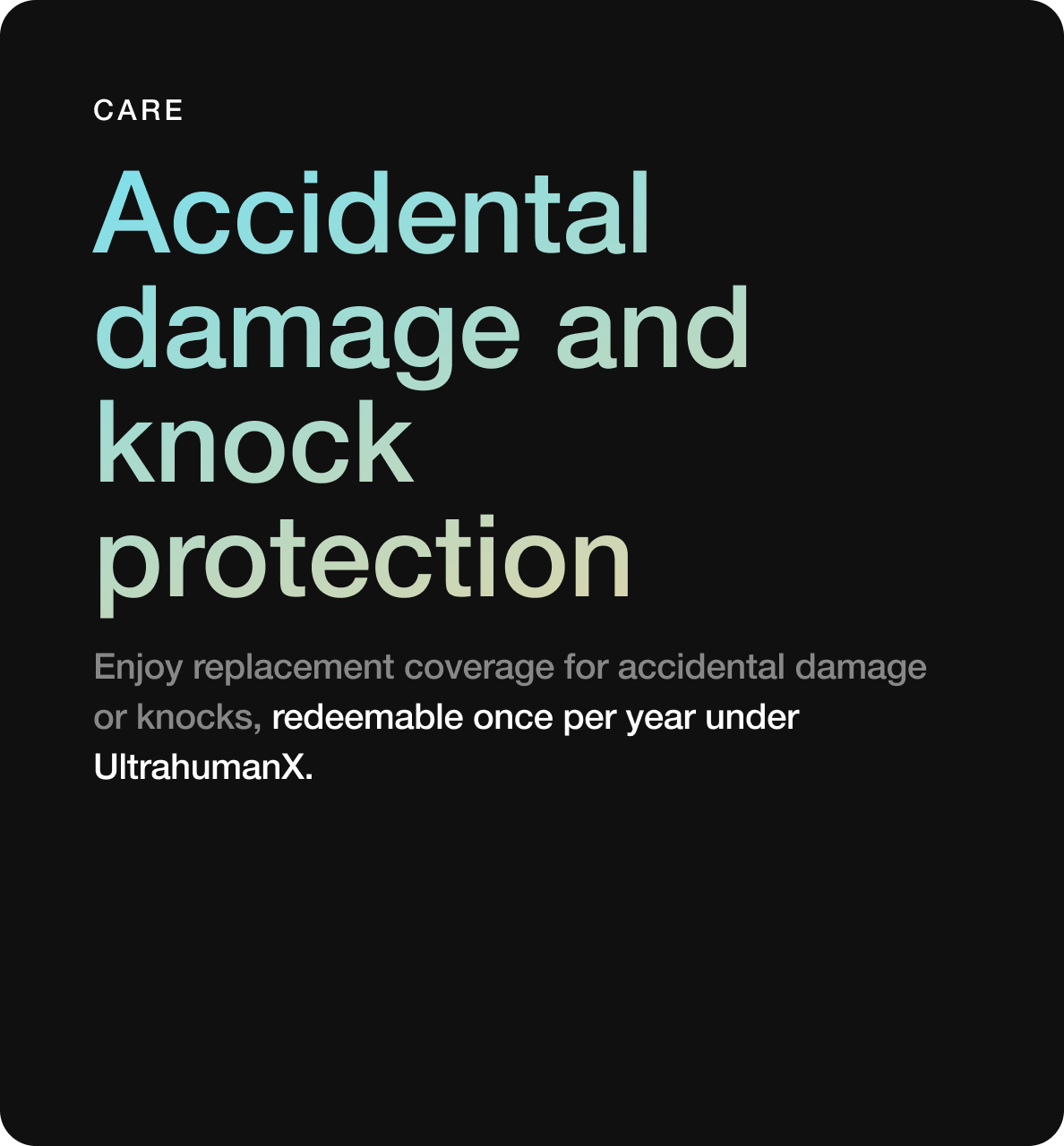 UltrahumanX - 2 year coverage